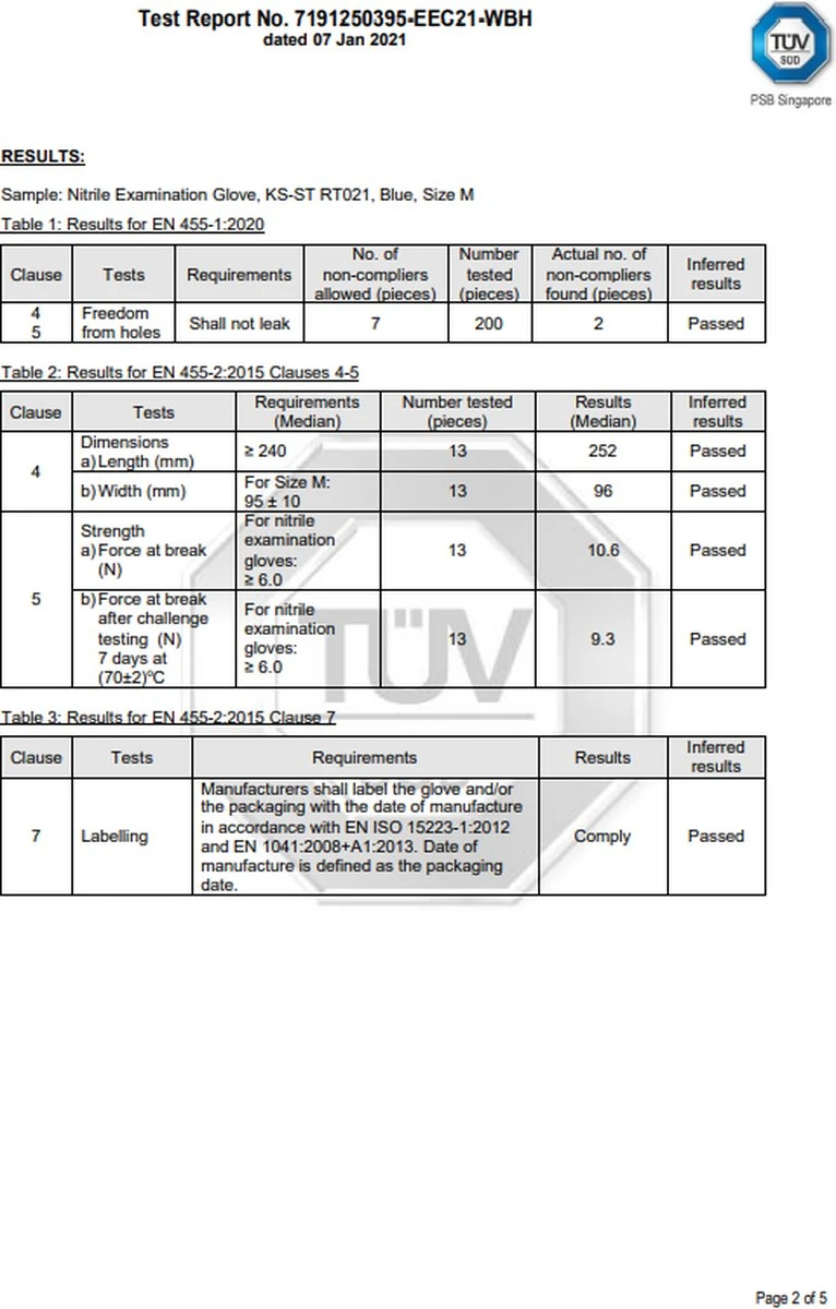 100 Medische Nitril Onderzoekshandschoenen | Kingfa KS-ST RT021 6 100 Medische Nitril Onderzoekshandschoenen | Kingfa KS-ST RT021 - Afbeelding 6