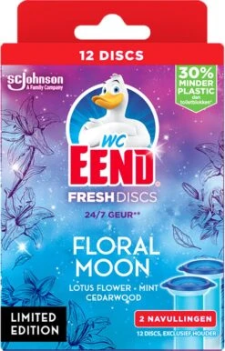 WC-Eend Fresh Discs Floral Moon + Navulling 12 Discs -Schoonmaakmiddelen Korting 767x1200 1