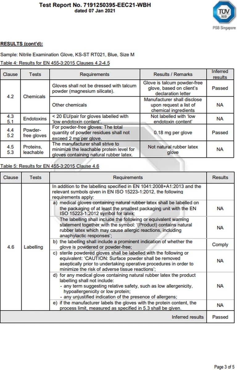 100 Medische Nitril Onderzoekshandschoenen | Kingfa KS-ST RT021 7 100 Medische Nitril Onderzoekshandschoenen | Kingfa KS-ST RT021 - Afbeelding 7