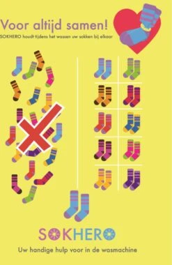 Sokhero - Sokken Cadeau Organizer - Waszak Waslijn Kleding - Wasmand Wasnet Huishouden - Wasmachine Sokken Opbergsysteem - Wasknijpers Wasbol Wasnet - Sokken En Lingerie Houder (voor 10 Sokken) -Schoonmaakmiddelen Korting 779x1200 1