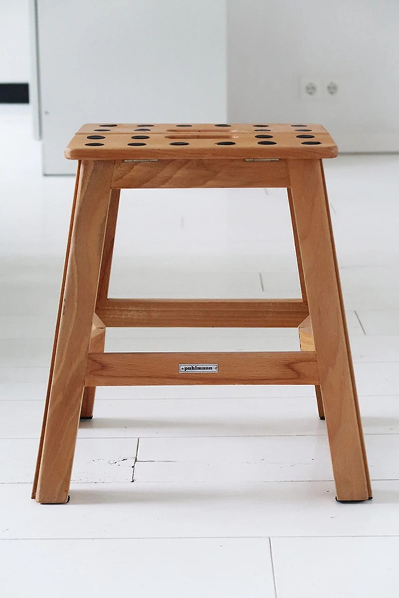PUHLMANN - Inklapbare Kruk, JAMES, Hout, 41 Cm Hoog, Max 150 Kilo 8 PUHLMANN - Inklapbare Kruk, JAMES, Hout, 41 Cm Hoog, Max 150 Kilo - Afbeelding 8