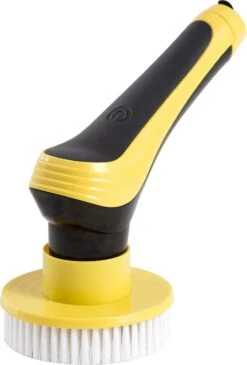 Trendosa Elektrische Schoonmaakborstel - Elektrische Schrobborstel - Poetsmachine - Handborstel - Scrubber- De Badkamer/Keuken/Auto- 10 Opzetstukken Geel -Schoonmaakmiddelen Korting 813x1200 1
