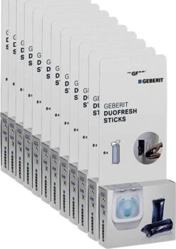 Geberit DuoFresh Sticks - 96 Stuks - Voordeelverpakking - Toilet/WC Blokjes Inbouwreservoir -Schoonmaakmiddelen Korting 850x1200 2