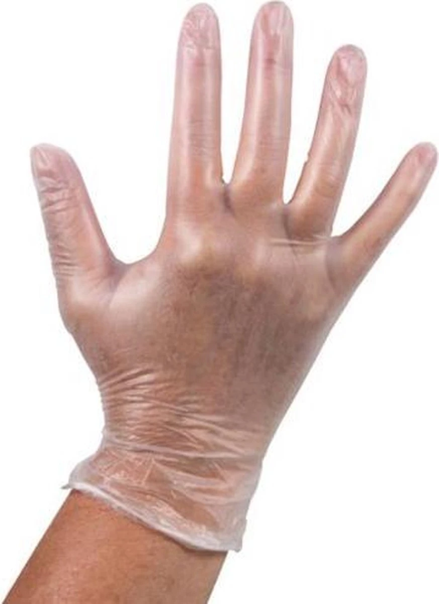 Wegwerp Handschoenen - Vinyl Handschoenen - Poedervrij - Wit - Maat L - 100 Stuks 3 Wegwerp Handschoenen - Vinyl Handschoenen - Poedervrij - Wit - Maat L - 100 Stuks - Afbeelding 3