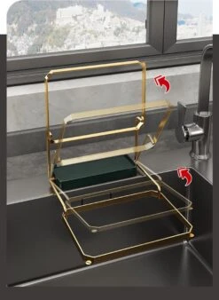 Merkloos Gootsteen Organizer - Gootsteen Afval Netje - Gootsteenontstopper -Gootsteen Zeef Netto- Sink Filter Rack Anti-Blokkeren Wegwerp-Fijne Mesh Filter Aanrecht Zeef Mesh Tas Voor Keuken- Spoelbak - Incl. 50 Netjes -Schoonmaakmiddelen Korting 876x1200 1