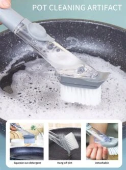 OXO Good Grips Afwasborstel Met Zeepdispenser -Schoonmaakmiddelen Korting 887x1200