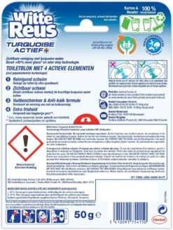 Witte Reus Turquoise Actief Toiletblok - Pacific - WC Blokjes Voordeelverpakking - 10 Stuks -Schoonmaakmiddelen Korting 901x1200 4