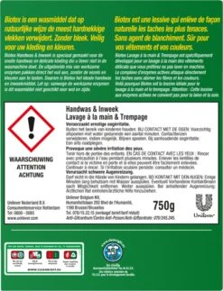 Biotex Waspoeder Handwas & Inweek - 750 Gram -Schoonmaakmiddelen Korting 919x1200