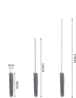 Plumeau/met Telescoopsteel/uitschuifbaar/microvezel Buigbare Borstelkop/9 X 126cm Max-lengte179cm -Schoonmaakmiddelen Korting 930x1200 3