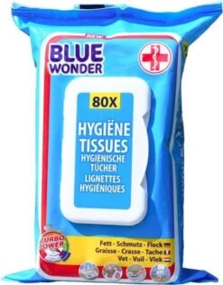 3 X 80 Pcs. Blue Wonder Desinfectie Doekjes | 80 Stuks Met Ontsmettende Alcohol In Handige Hersluitbare Meeneem Dispenser Verpakking