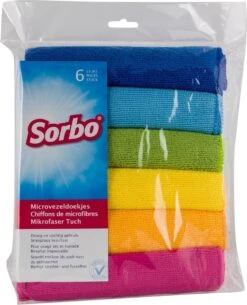 Sorbo Microvezeldoek - 6 Stuks - Assorti -Schoonmaakmiddelen Korting 972x1200 2