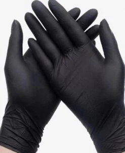Handschoenen Wegwerp Nitril - Latex Vrij - Ongepoederd - Zwart - Maat L - 100 Stuks - Nitril Handschoenen - Latex Handschoenen Poedervrij - Restaurant - Schoonmaak - Kapper - Hygiene
